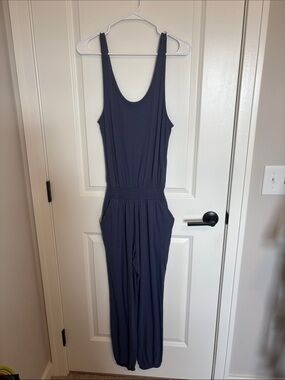aerie Navy Blue Sleeveless Jumpsuit